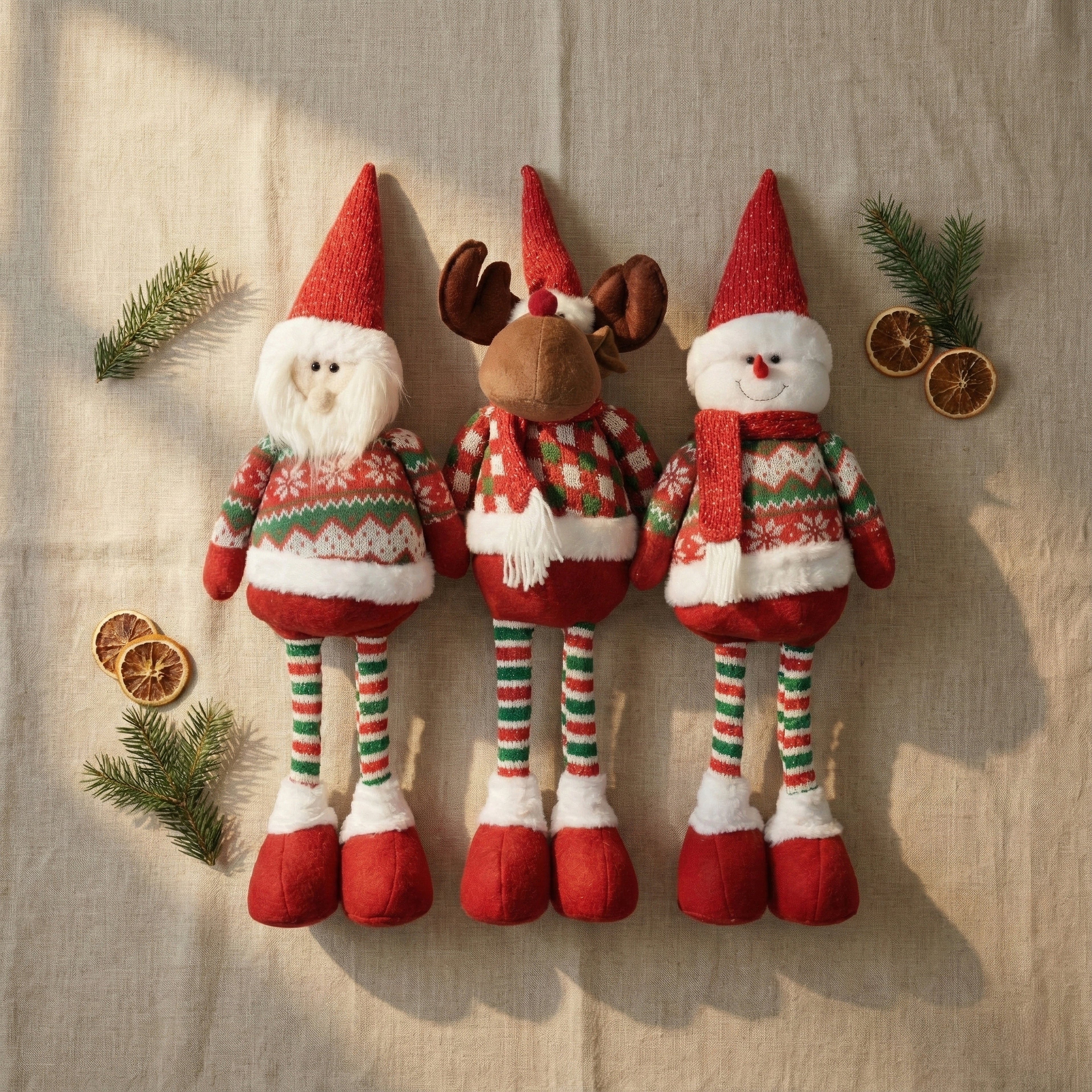 🎄✨ Muñecos de Santa Claus patas 55 cm