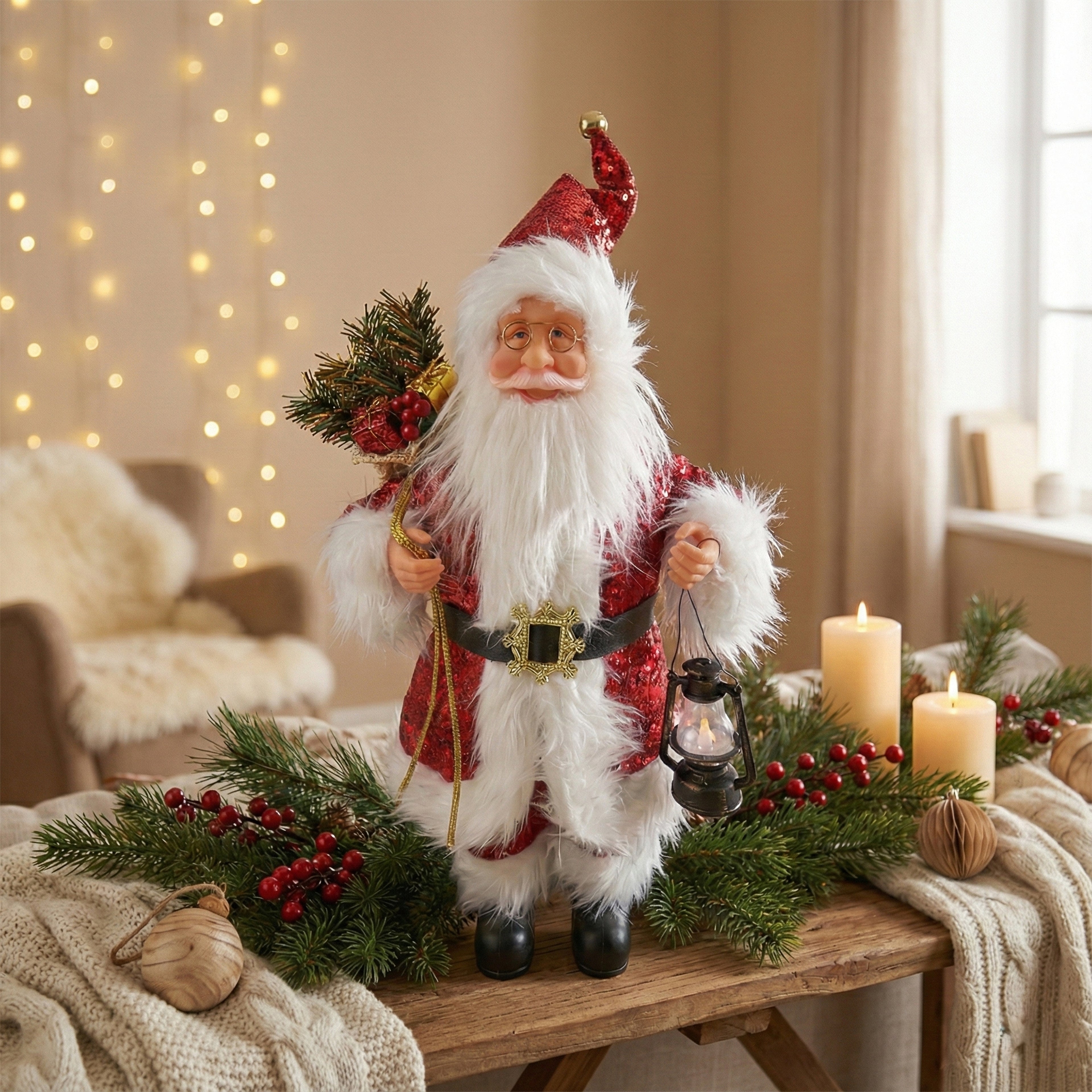 🎅✨ Santa Claus Decorativo Premium 82cm