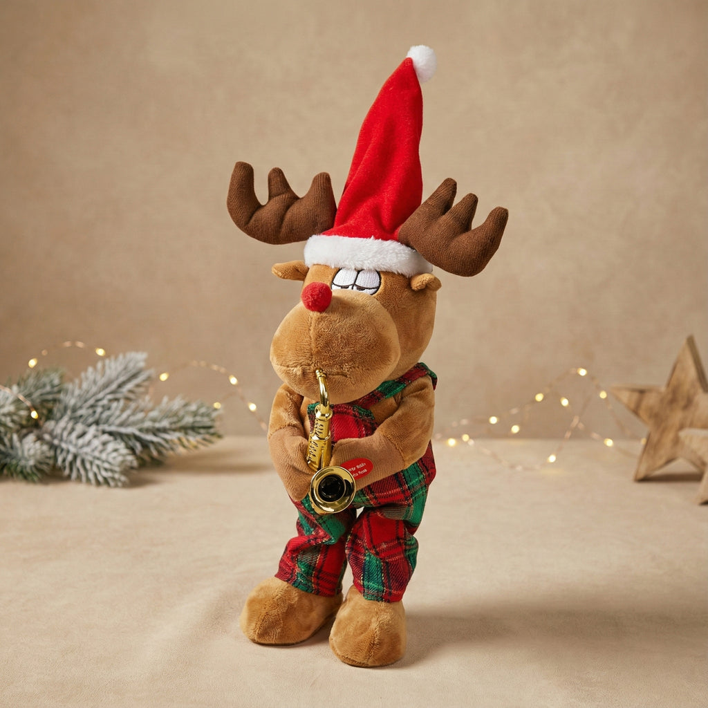 🎄🦌 Reno Saxofonista Navideño | Edición Casa Noel