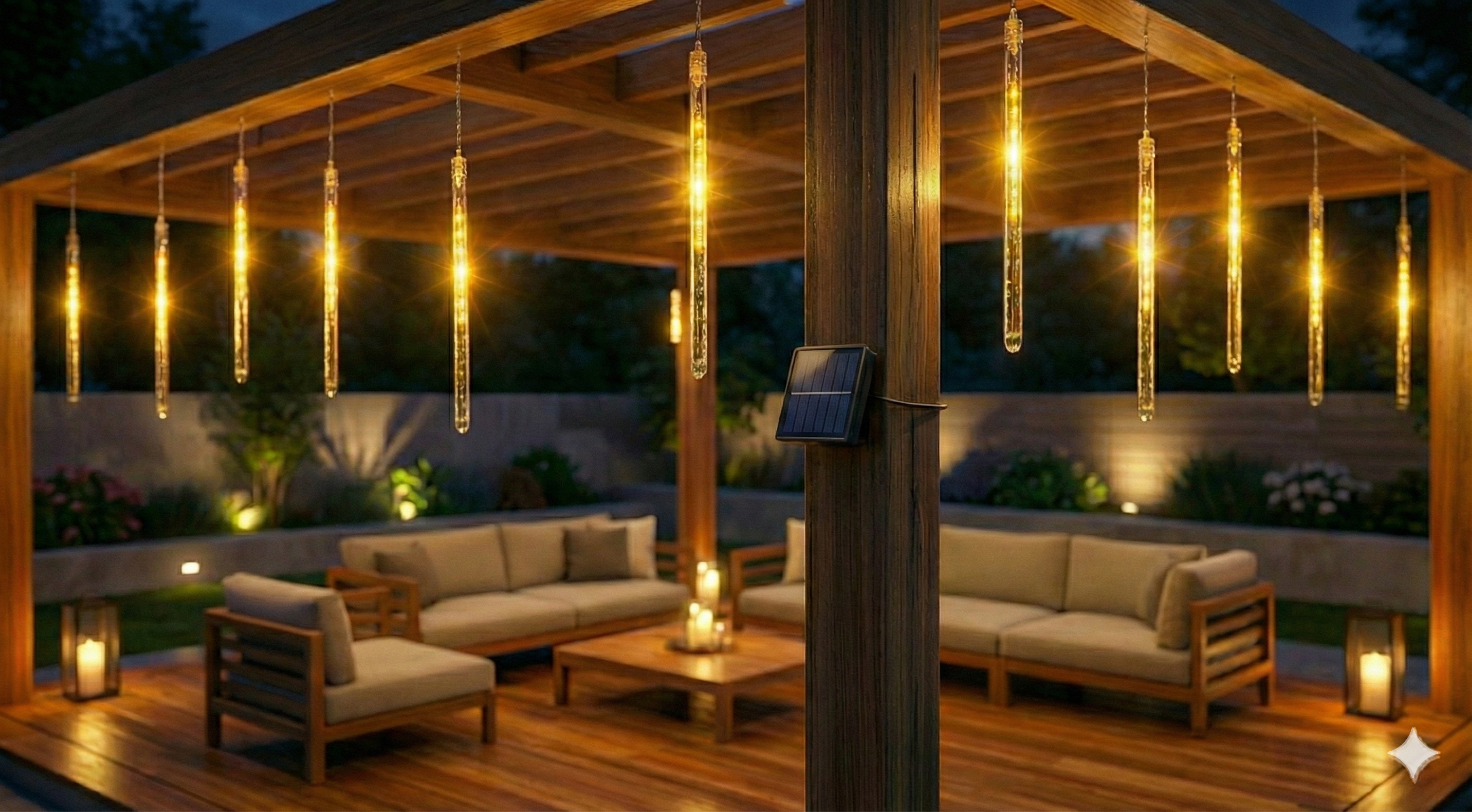 Lluvia De Meteoritos Navidena solar AMARILLO