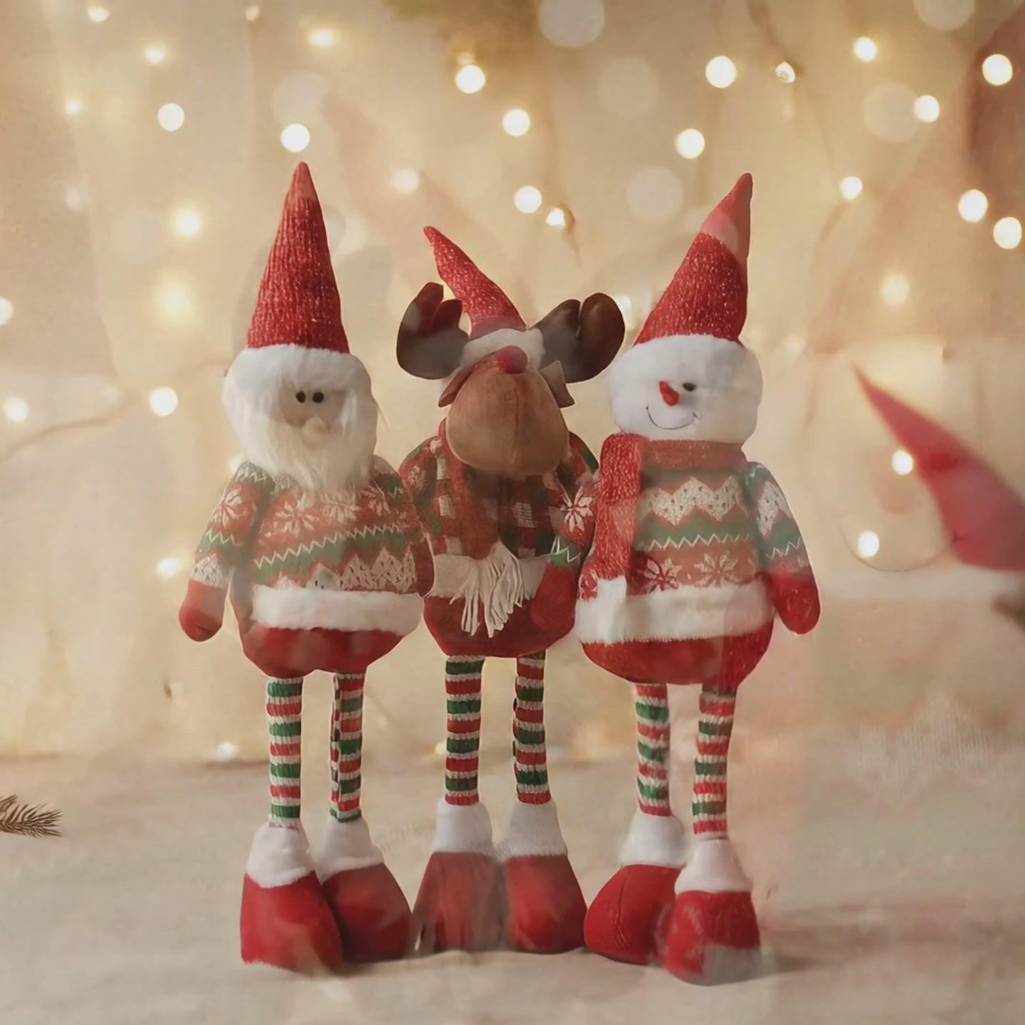 🎄✨ Muñecos de Santa Claus patas 55 cm