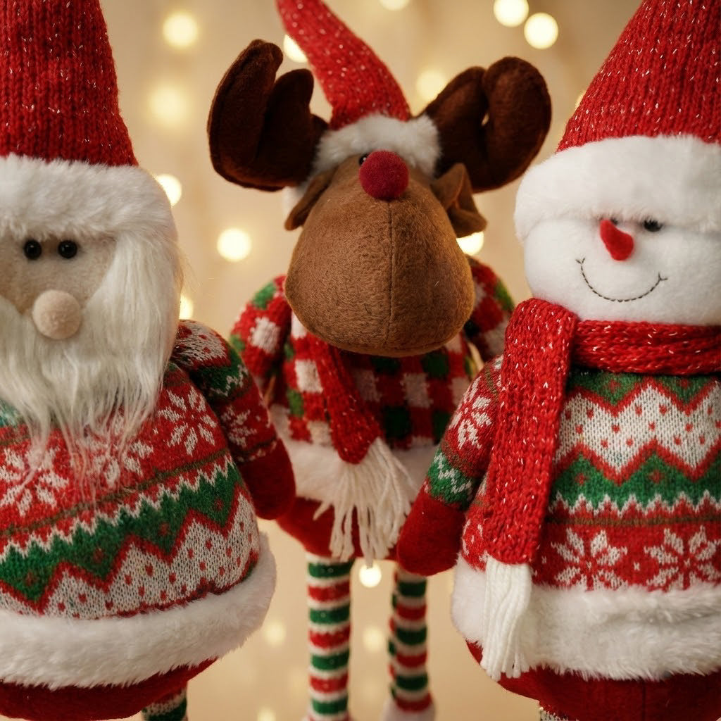 🎄✨ Muñecos de Santa Claus patas 55 cm