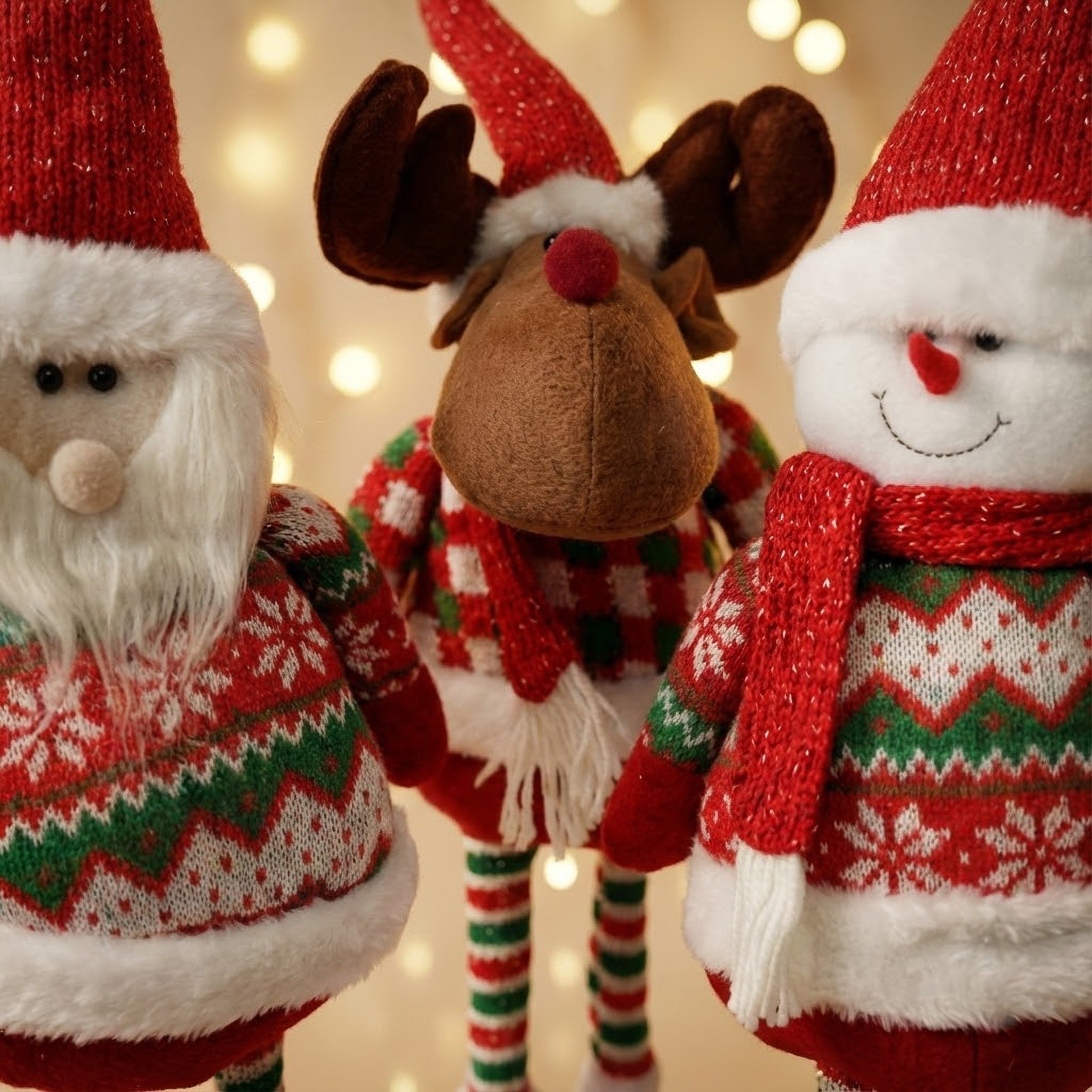 🎄✨ Muñecos de Santa Claus patas 55 cm